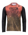 KENNY Tricou de ciclism cu mânecă lungă de vară - CHARGER  - roz/maro