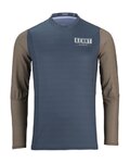 KENNY Tricou de ciclism cu mânecă lungă de vară - CHARGER 24 - maro/gri