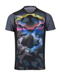 KENNY Tricou de ciclism cu mânecă scurtă - INDY 25 - negru/multicolor
