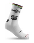 CASTELLI Șosete clasice de ciclism - QUICKSTEP ROSSO CORSA PRO 15 - alb