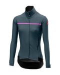 CASTELLI Jachetă termoizolantă de ciclism - PERFETTO W LONG SLEEVE - albastru