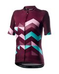 CASTELLI Tricou de ciclism cu mânecă scurtă - UNLIMITED W - bordo