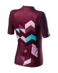 CASTELLI Tricou de ciclism cu mânecă scurtă - UNLIMITED W - bordo