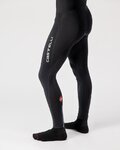 CASTELLI Pantaloni de ciclism lungi cu bretele - ENTRATA WIND - negru