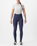 CASTELLI Pantaloni de ciclism lungi fără bretele - SORPASSO RoS W - albastru