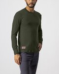 CASTELLI Tricou de ciclism cu mânecă lungă - MERINO LS TEE - verde