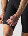 CASTELLI Pantaloni scurți de ciclism cu bretele - PREMIO BLACK - negru/alb