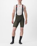 CASTELLI Pantaloni scurți de ciclism cu bretele - PREMIO BLACK - verde