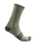 CASTELLI Șosete clasice de ciclism - SUPERLEGGERA T 18 - verde