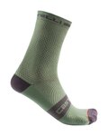CASTELLI Șosete clasice de ciclism - SUPERLEGGERA T 12 - verde