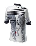 CASTELLI Tricou de ciclism cu mânecă scurtă - ASTRATTA - alb/negru