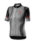 CASTELLI Tricou de ciclism cu mânecă scurtă -  ILLUSIONE - negru/alb