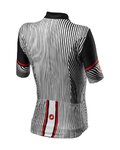 CASTELLI Tricou de ciclism cu mânecă scurtă -  ILLUSIONE - negru/alb