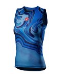 CASTELLI Tricou de ciclism fără mâneci - PRO MESH W - albastru