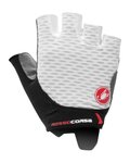 CASTELLI Mănuși de ciclism fără degete - ROSSO CORSA 2 W - alb