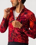 CASTELLI Tricou de cilism pentru iarnă cu mânecă lungă - UNLIMITED - bordo