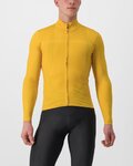 CASTELLI Tricou de cilism pentru iarnă cu mânecă lungă - PRO THERMAL LS - galben
