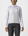 CASTELLI Tricou de cilism pentru iarnă cu mânecă lungă - SFIDA 2 W - gri/alb