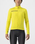 CASTELLI Tricou de cilism pentru iarnă cu mânecă lungă - SINERGIA 2 - galben