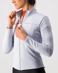 CASTELLI Tricou de cilism pentru iarnă cu mânecă lungă - SINERGIA 2 - argintiu