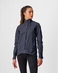 CASTELLI Foiță de ploaie impermeabilă de ciclism - COMMUTER W REFLEX - albastru