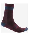 CASTELLI Șosete clasice de ciclism - ALPHA 18 - bordo