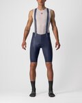CASTELLI Pantaloni scurți de ciclism cu bretele - FREE AERO RC - albastru