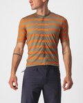 CASTELLI Tricou de ciclism cu mânecă scurtă - UNLIMITED STERRATO - verde/portocaliu