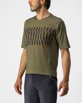 CASTELLI Tricou de ciclism cu mânecă scurtă - TRAIL TECH - verde