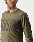 CASTELLI Tricou de ciclism cu mânecă lungă de vară - TRAIL TECH - verde