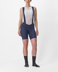 CASTELLI Pantaloni scurți de ciclism cu bretele - ENDURANCE W - albastru