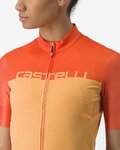 CASTELLI Tricou de ciclism cu mânecă scurtă - VELOCISSIMA - portocaliu