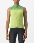 CASTELLI Tricoul de ciclism fără mâneci - VELOCISSIMA - verde deschis