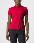 CASTELLI Tricou de ciclism cu mânecă scurtă - TECH 2 POLO - roșu