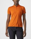 CASTELLI Tricou de ciclism cu mânecă scurtă - TECH 2 POLO - portocaliu