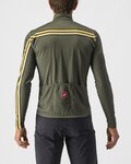 CASTELLI Tricou de ciclism cu mânecă lungă de vară - UNLIMITED THERMAL - verde