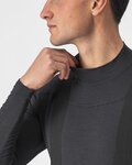 CASTELLI Tricou de ciclism cu mânecă lungă - BANDITO WOOL LS - negru