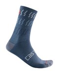 CASTELLI Șosete clasice de ciclism - MID WINTER 18 - albastru