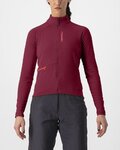 CASTELLI Tricou de cilism pentru iarnă cu mânecă lungă - UNLIMITED TRAIL W - bordo