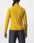 CASTELLI Tricou de cilism pentru iarnă cu mânecă lungă - UNLIMITED TRAIL W - galben