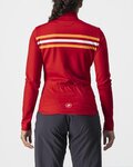 CASTELLI Tricou de ciclism cu mânecă lungă de vară - UNLIMITED W THERMAL - roșu