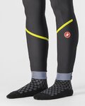 CASTELLI Pantaloni de ciclism lungi fără bretele - VELOCISSIMA THERMAL - negru/verde deschis