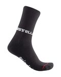 CASTELLI Șosete clasice de ciclism - QUINDICI SOFT MERINO W - negru