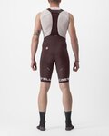 CASTELLI Pantaloni scurți de ciclism cu bretele - FREE AERO RC CLASSIC - bordo/alb