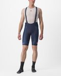 CASTELLI Pantaloni scurți de ciclism cu bretele - FREE AERO RC KIT - albastru/alb