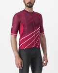 CASTELLI Tricou de ciclism cu mânecă scurtă - SPEED STRADA - bordo