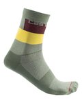 CASTELLI Șosete clasice de ciclism - BLOCCO - verde