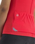 CASTELLI Tricou de ciclism cu mânecă scurtă - ANIMA - roșu