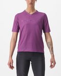 CASTELLI Tricou de ciclism cu mânecă scurtă - TRAIL TECH 2 W - mov