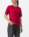 CASTELLI Tricou de ciclism cu mânecă scurtă - TRAIL TECH 2 W - roșu